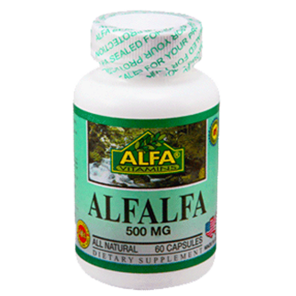 Alfalfa 500 mg 60 capsules