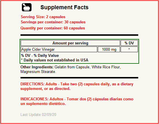 apple cider vinegar 1000 mg2