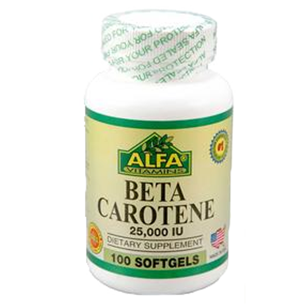 Beta Carotene 25,000 IU 100 capsulas