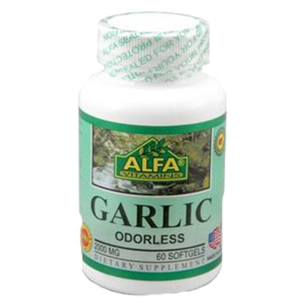 Garlic (Odorless) 2000 mg 60 soft gels