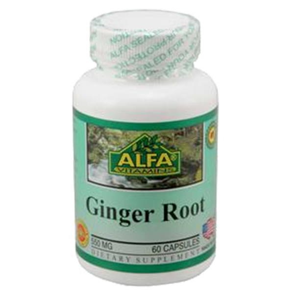 Ginger Root 550 mg 60 Capsulas