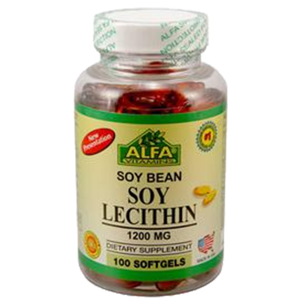 Soy Lecithin 1200 mg 100 soft gels 