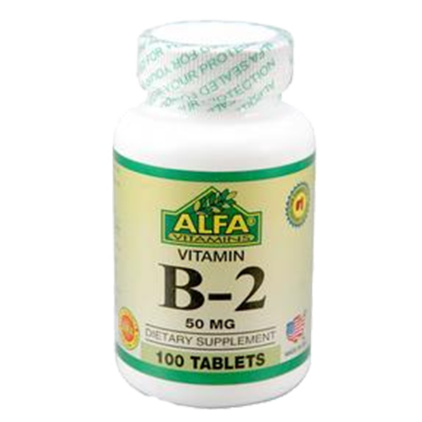 Vitamin B-2 50 mg 100 Tabletas