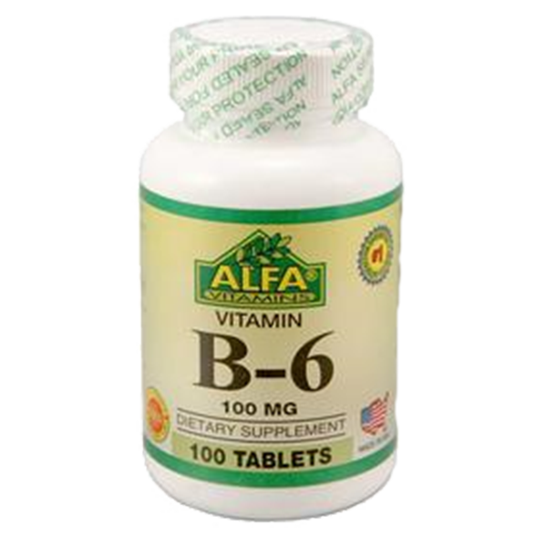 Vitamin B-6 100 ng 100 Tabletas