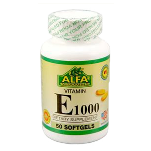 Vitamina E 1000 IU 50 capsulas blandas